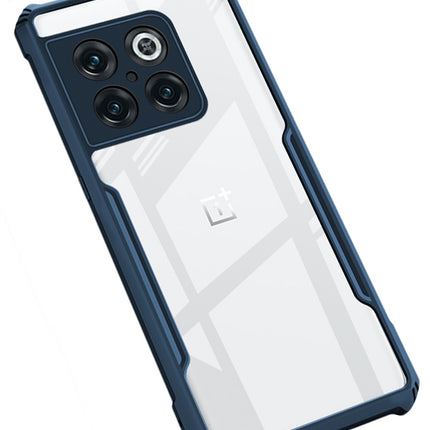 Mobizang Beetle for Oneplus 10T Back Case, [Military Grade Protection] Shock Proof Slim Hybrid Bumper Cover (Blue)