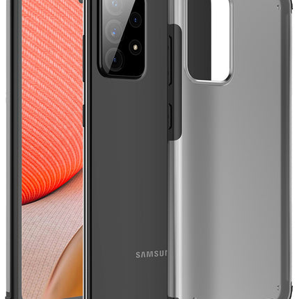 Shield Frosted Acrylic Back Shock Proof Case Cover for Samsung Galaxy A33 (5G) (Black)