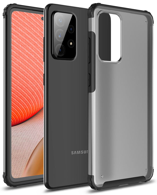 Shield Frosted Acrylic Back Shock Proof Case Cover for Samsung Galaxy A33 (5G) (Black)