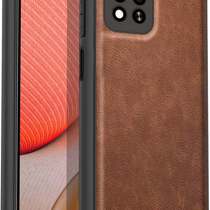 Tux Back Case For Xiaomi 11i / 11i HyperCharge , Slim Leather Case with Soft Edge Shockproof Back Cover (Brown)