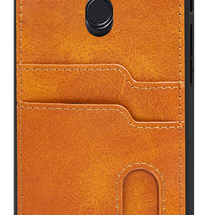 Mobizang Duo Wallet Back Case for Google Pixel 5A , Slim Protective PU Leather Cover With Dual Inbuilt Card Pockets (Brown)