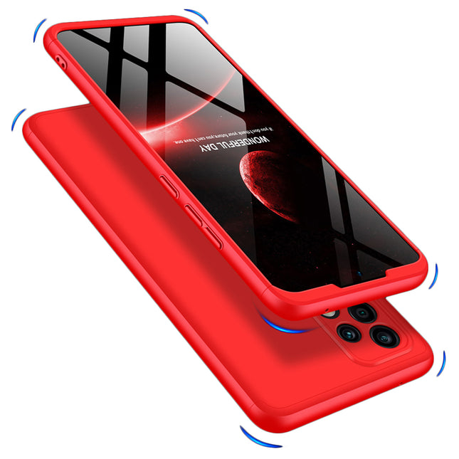 Double Dip Full 360 Protection Back Case Cover for Samsung Galaxy A52 (Red)