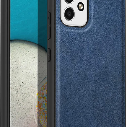 Tux Back Case for Samsung Galaxy A33 (5G), Slim Leather Case With Shockproof Back Cover (Blue)