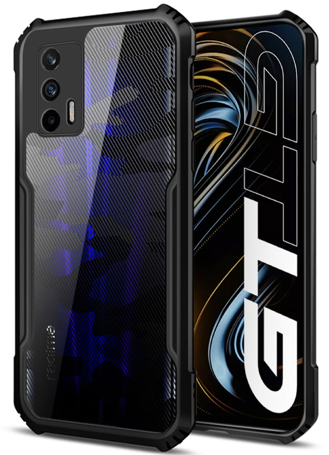 Beetle Camouflage for Realme GT Back Case, [Military Grade Protection] Shock Proof Slim Hybrid Bumper Cover (Black)