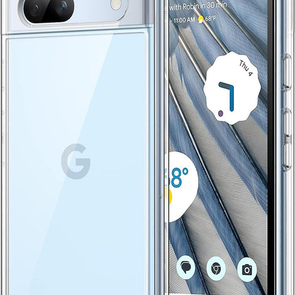 Mobizang Shield Clear Acrylic Back Shock Proof Case Cover for Google Pixel 7A (Transparent)