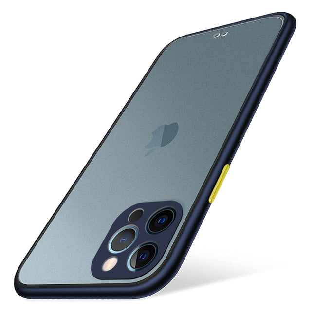 Paper Thin Back Cover For Apple iPhone 12 Pro Max (6.7) , Super Slim Matte Translucent Full Protection Back Case (Blue)