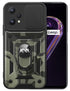 Mobizang Tank Back Cover for Realme 9 pro Plus, Inbuilt Ring + Slider Shockproof Lens Case (Black)