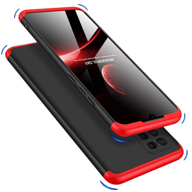Double Dip Full 360 Protection Back Case Cover for Samsung Galaxy M42 (Red,Black)