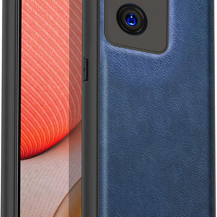 Tux Back Case for OnePlus Nord CE 2 (5G), Slim Leather Case with Soft Edge Shockproof Back Cover (Blue)