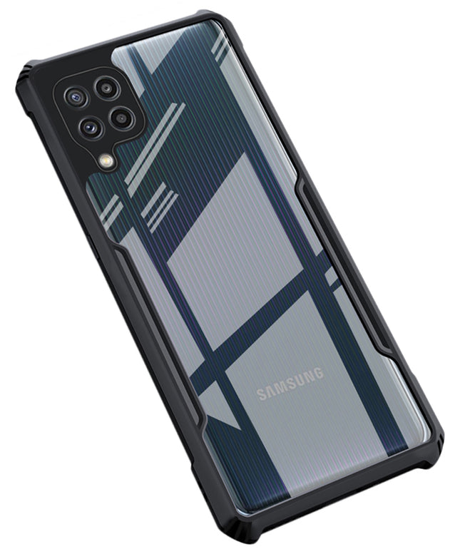 Beetle for Samsung Galaxy A22 (4G) Back Case, [Military Grade Protection] Shock Proof Slim Hybrid Bumper Cover (Black)