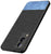 Soft Fabric & Leather Hybrid Protective Case Cover for Vivo V21E (5G) (Black,Blue)