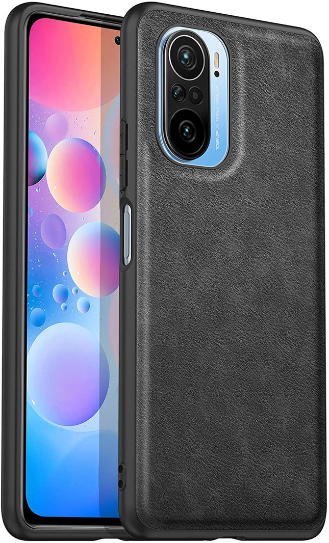 Tux Back Case for Mi 11X / Mi 11X PRO , Slim Leather Case with Soft Edge Shockproof Back Cover (Black)