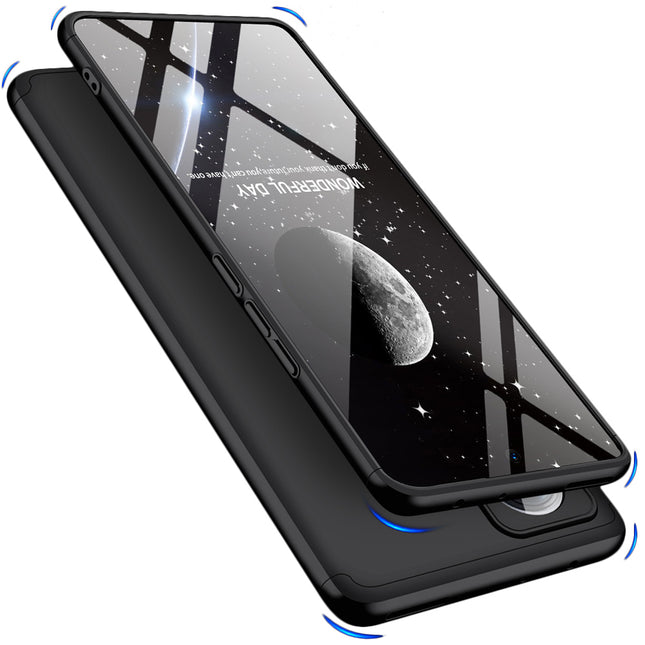 Mobizang Double Dip Full 360 Protection Back Case Cover for Redmi Note 12 Pro (Black)