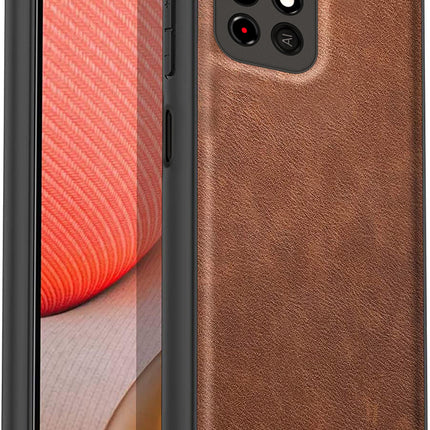 Tux Back Case For Redmi Note 11T (5G) , Slim Leather Case with Soft Edge Shockproof Back Cover (Brown)