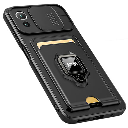 Mobizang Bisen Back Cover for Xiaomi Mi 11 Lite , Shockproof Slim Bumper Back Case (Black)