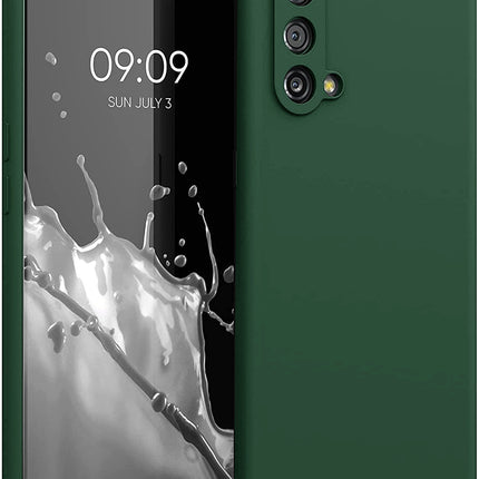 Matte Lens Protective Back Cover for OnePlus Nord CE (5G) / One Plus Nord CE (5G) , Slim Silicone with Soft Lining Shockproof Flexible Full Body Bumper Case (Green)