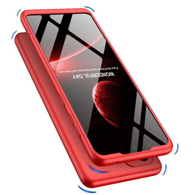 Double Dip Full 360 Protection Back Case Cover for Samsung Galaxy A73 (5G) (Red)