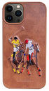 Santa Barbara Polo Jockey Series Luxury Leather Back Case Cover for Apple iPhone 13 Pro Max (6.7), Brown