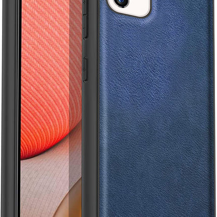 Tux Back Case For Samsung Galaxy A53 (5G) , Slim Leather Case with Soft Edge Shockproof Back Cover (Blue)