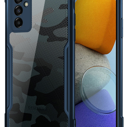 Beetle Camouflage for Samsung Galaxy M23 Back Case, [Military Grade] Shockproof Slim Hybrid Cover (Blue)