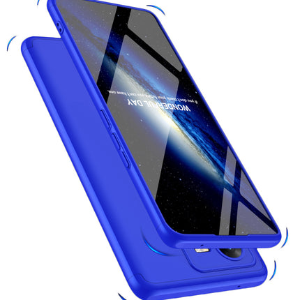 Mobizang Double Dip Full 360 Protection Back Case Cover for Vivo V25 PRO (5G) (Blue)