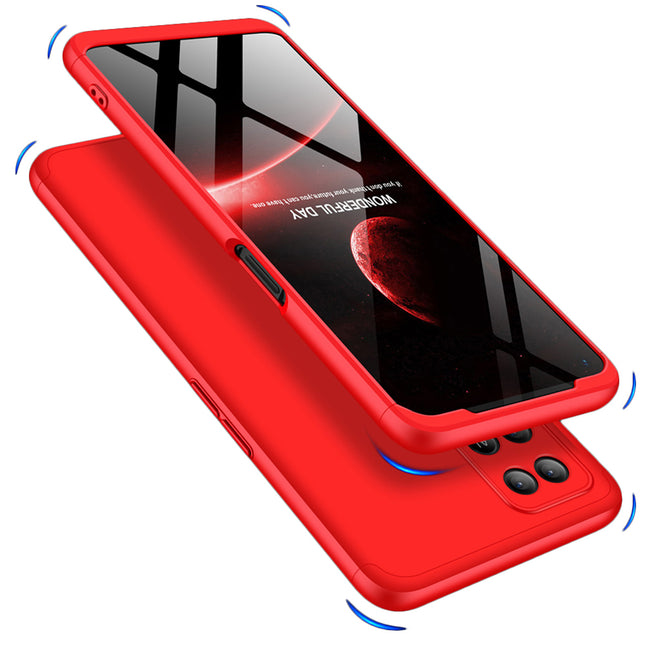 Double Dip Full 360 Protection Back Case Cover for Oppo A54 (4G) (Red)