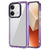 Mobizang Warrior Acrylic Clear Back Cover For Redmi Note 13 PRO | Slim Shockproof [Military Grade Protection] Hybrid Bumper Case (Purple Sides)