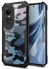 Mobizang Beetle Camouflage Back Cover for Oppo Reno 10 / Reno 10 PRO | [Military Grade Protection] Shock Proof Slim Hybrid Bumper Case (Black)