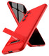 Mobizang Double Dip Full 360 Protection Back Case Cover With Stand for Samsung Galaxy S23 FE (Red)