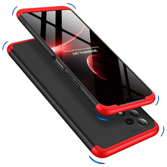 Double Dip Full 360 Protection Back Case Cover for Samsung Galaxy A32 (4G) (Red,Black)