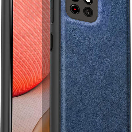 Tux Back Case For Redmi Note 11T (5G) , Slim Leather Case with Soft Edge Shockproof Back Cover (Blue)