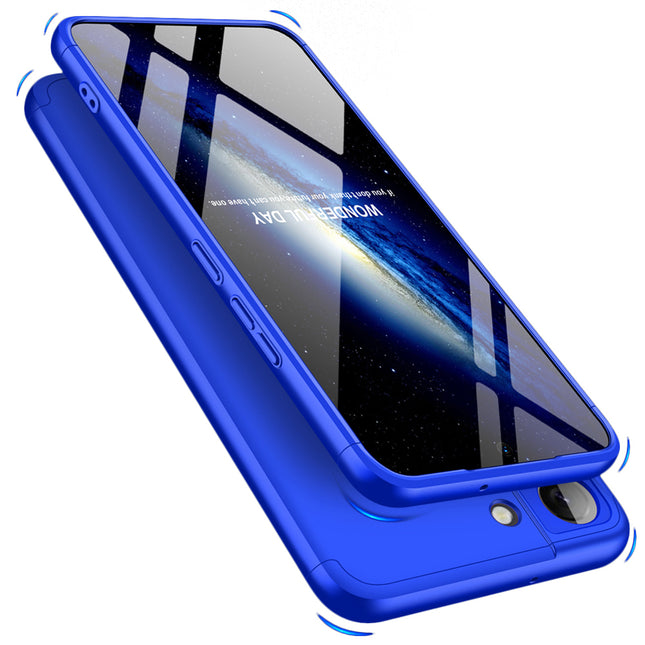 Double Dip Full 360 Protection Back Case Cover for Samsung Galaxy S22 (Blue)