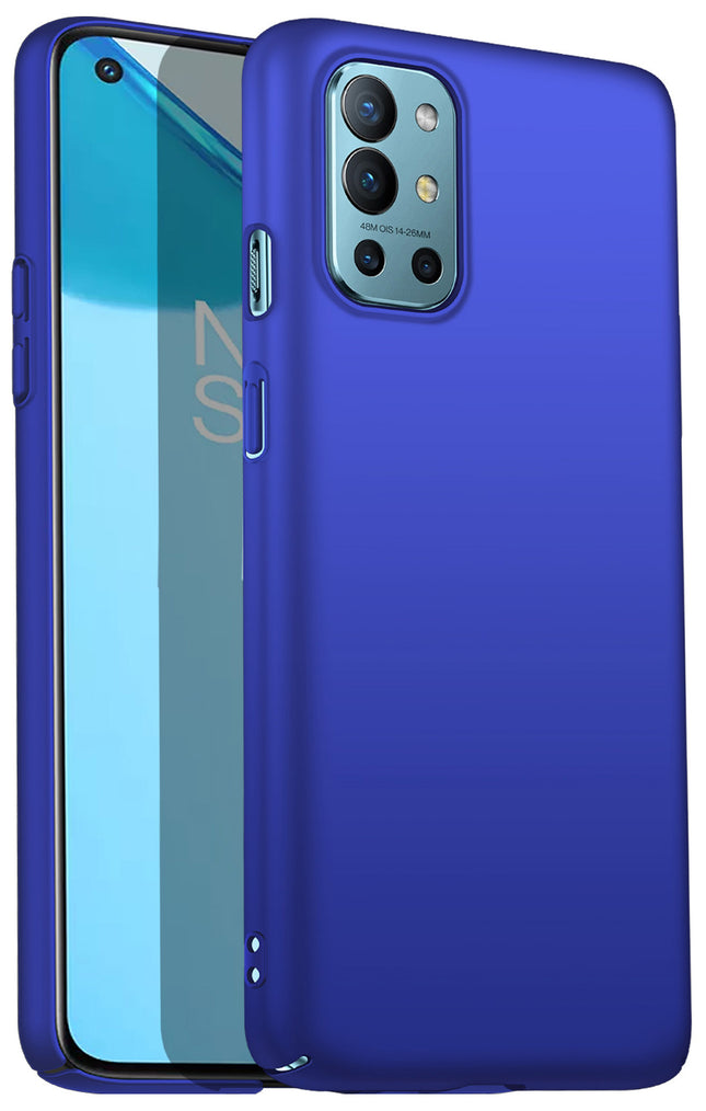 Silk Smooth Finish [Full Coverage] All Sides Protection Slim Back Cover For OnePlus 9R / One Plus 9R (Blue)