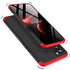 Double Dip Full 360 Protection Back Case Cover for Oppo Reno 6 Pro (5G) (Red,Black)