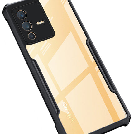 Beetle for Vivo V23 (5G) Back Case, [Military Grade Protection] Shock Proof Slim Hybrid Bumper Back Cover , Black