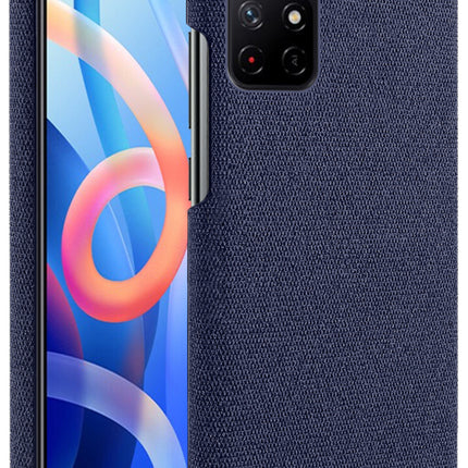 Woven Soft Fabric Case for Redmi Note 11T (5G) Back Cover, Shock Protection Slim Hard Anti Slip Back Cover (Blue)