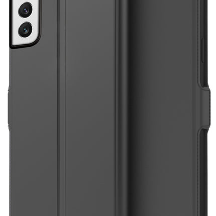 Noble Slim Flip Cover for Samsung Galaxy S22 Plus , Magnetic and Card Holder Stand Leather Flip Wallet Case (Black)