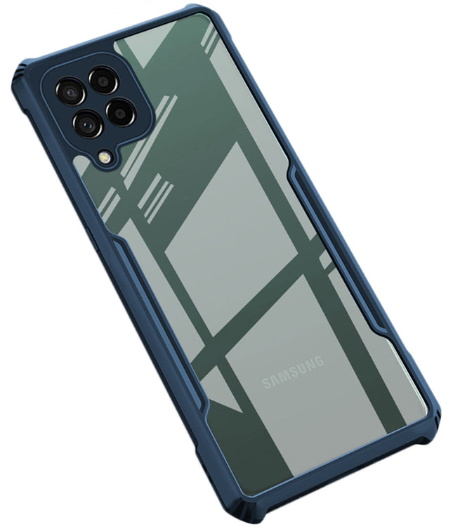 Beetle for Samsung Galaxy M33 (5G) Back Case, [Military Grade] Shockproof Slim Cover (Blue)