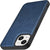 Tux Back Case for Apple iPhone 13 Mini , Slim Leather Case with Soft Edge Shockproof Back Cover (Black,Blue)