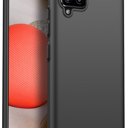 Silk Smooth Finish [Full Coverage] All Sides Protection Slim Back Cover For Samsung Galaxy M42 (5G) (Black)