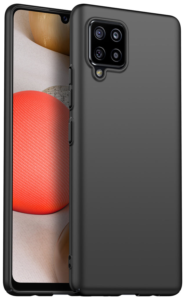 Silk Smooth Finish [Full Coverage] All Sides Protection Slim Back Cover For Samsung Galaxy M42 (5G) (Black)