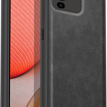 Mobizang Tux Back Case for Vivo V25 Pro ,Slim Leather Case with Shockproof Back Cover (Black)