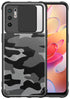 Camo Slider Back Cover for Poco M3 PRO / Redmi Note 10T 5G , [Military Grade Protection] Shockproof Slim Clear Camera Shield Bumper Back Case (Black)