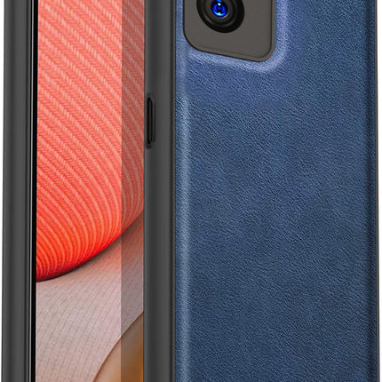 Tux Back Case for Realme 9i, Slim Leather Case with Soft Edge Shockproof Back Cover (Blue)