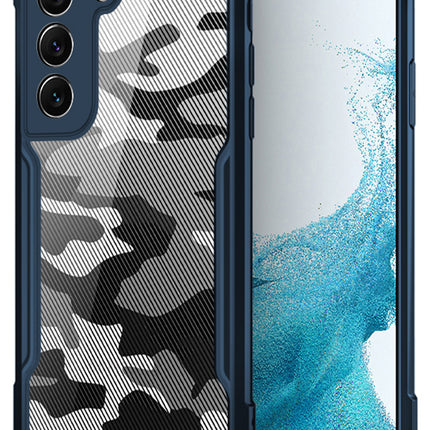 Mobizang Beetle Camouflage for Samsung Galaxy S23 Plus Back Case, Shock Proof Cover (Blue)