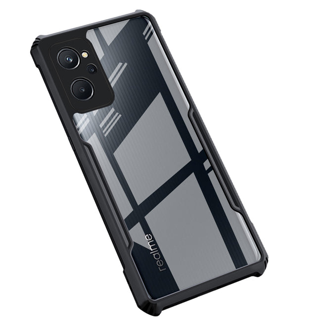 Beetle for Realme 9i Back Case, [Military Grade Protection] Shock Proof Slim Hybrid Bumper Cover (Black)