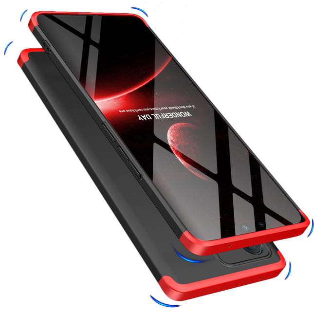Double Dip Full 360 Protection Back Case Cover for Vivo V23 PRO (5G) (Red , Black)