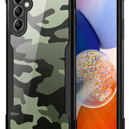 Mobizang Beetle Camouflage for Samsung Galaxy A54 (5G) Back Case| [Military Grade Protection] Shock Proof Slim Hybrid Bumper Cover (Black)