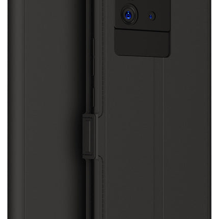 Mobizang Noble Slim Magnetic Leather Flip Case Cover for IQOO Neo 6 (5G) , Magnetic and Card Holder Stand Leather Flip Wallet Case (Black)
