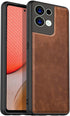 Mobizang Tux Back Case for Oppo Reno 8 Pro ,Slim Leather Case with Shockproof Back Cover (Brown)